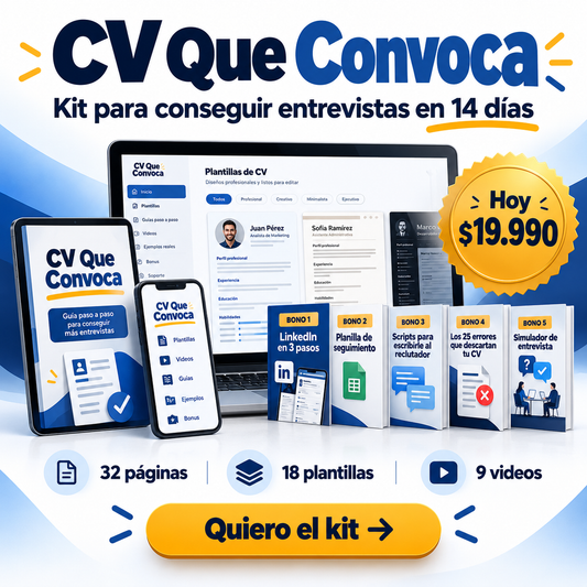 Cv Que Convoca - Kit para conseguir entrevistas en 14 días